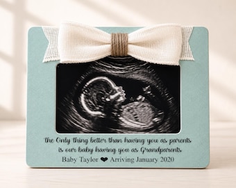 Grandparent Pregnancy Announcement Frame Grandparents To Be Gift Baby Announcement To Grandparents Ultrasound Frame Pregnancy Reveal Gift