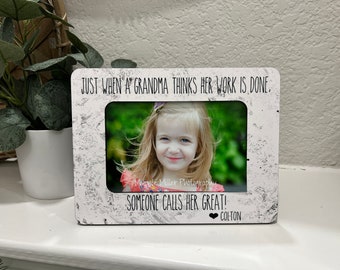 Gift For Great Grandma | Personalized Gift For Great Grandma | Gift From Grandchild | I Love My Great Grandma | 4x6 Frame