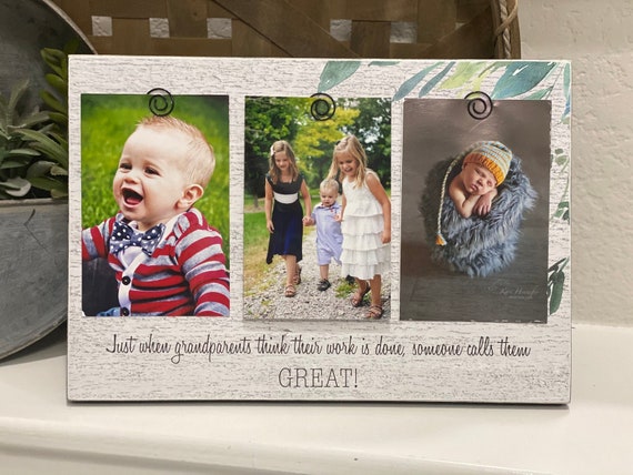 Great Grandparents Frame Gift For Great Grandparents Just When Grandparents Think Their Work Is Done Someone Calls Them Great