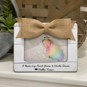 Gift for Aunt & Uncle   Gift for Aunt Uncle  Personalized Picture Frame New Aunt Uncle Personalized Gift Godparents