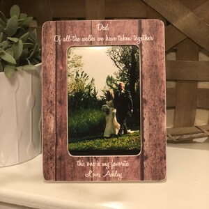 Dad Thank You Gift for Father of the Bride  Father of the Bride Gift Wedding  Always and Forever Your Little Girl  Thank You Wedding 4x6