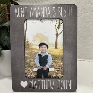 Auntie&#39;s Bestie Picture Frame  Aunt Picture Frame   Gift Aunt  Aunt Picture Frame  New Aunt Gift  Birthday Gift for Aunt