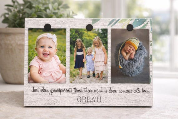 Grandparent Brag Board Photo Display Grandkids Photo Board Gift For Grandparents Grandparent Picture Board Grandkids Photo Holder Gift Idea