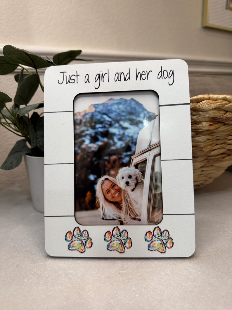 Personalized Dog Picture Frame Custom Pet Frame Dog Lover Gift Pet ...