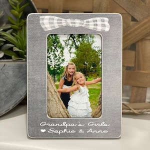 Father’s Day Gift for Grandpa – Grandpa’s Girl Picture Frame, I Love My Grandpa Gift, Custom 4x6 Grandpa Frame, Personalized for Dad
