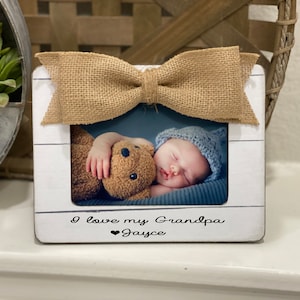 Personalisierter Opa Bilderrahmen: Benutzerdefiniertes Enkelnamen Geschenk