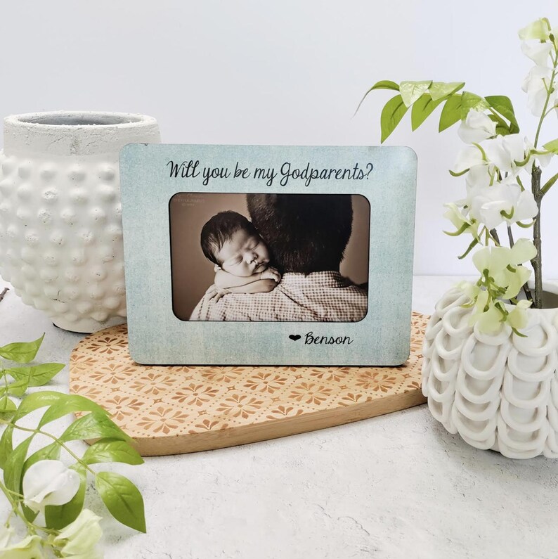 Christmas Grandma Gift Idea – Oma Nana Mimi Picture Frame – When a Child Is Born – Personalized 4x6 Holiday Gift for Grandma or Nana image 8