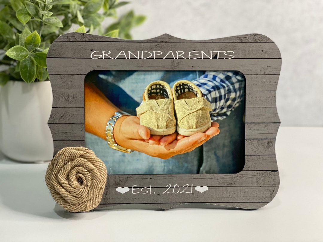 Grandparents Gift Grandparents Picture Frame Grandparents Est