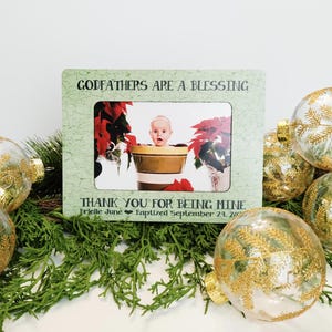 Christmas Grandma Gift Idea – Oma Nana Mimi Picture Frame – When a Child Is Born – Personalized 4x6 Holiday Gift for Grandma or Nana image 9