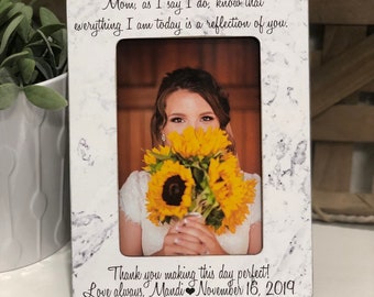 Personalized Wedding Photo Frame: Thank You Gift for Parents