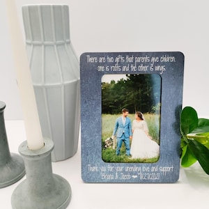 Personalized Wedding Thank You Gift for Parents of Bride & Groom – Custom Keepsake from Daughter or Son – Unique Family Appreciation Present