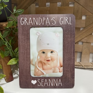 &quot;Personalisierter Opa-Bilderrahmen: &quot;&quot;Opas Mädchen&quot;&quot; Geschenk, 4x6 Foto.&quot;