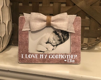 I Love My Godmother | Personalized Godmother Baptism Gift | Godmothers Are A Blessing | Custom Godmother Gift