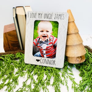 Uncle Birthday Gift Personalized Picture Frame  Christmas Gift For Uncle  Personalized Gift From Niece Nephew