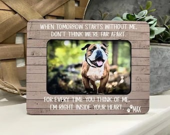 Personalized Pet Memorial Frame: Custom Dog Cat Loss Sympathy Gift