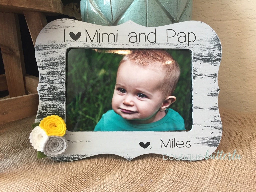 Gift For Mimi Papa Personalized Picture Frame Nana Gift For Mimi Papa Personalized Picture Frame Nana Grandma Grandpa From Child
