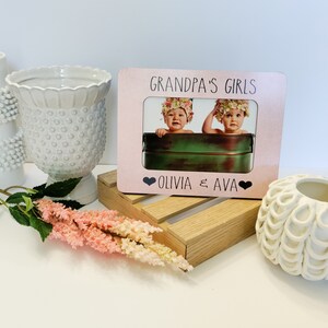 Grandpa's Girl Personalized Birthday Gift  Gift Grandpa  I Love My Grandpa  Grandpa Personalized Gift  4x6 Picture Frame Custom