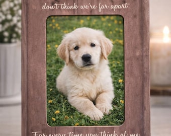 Personalized Pet Memorial Picture Frame Dog Loss Gift Idea Sympathy Gift For Loss Of Dog Custom Photo Frame Rainbow Bridge Keepsake