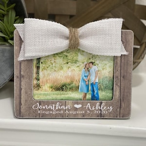 Engagement Gift Personalized Engagement Picture Frame Gift for Girlfriend Boyfriend Engagement Gift Valentines Day Gift