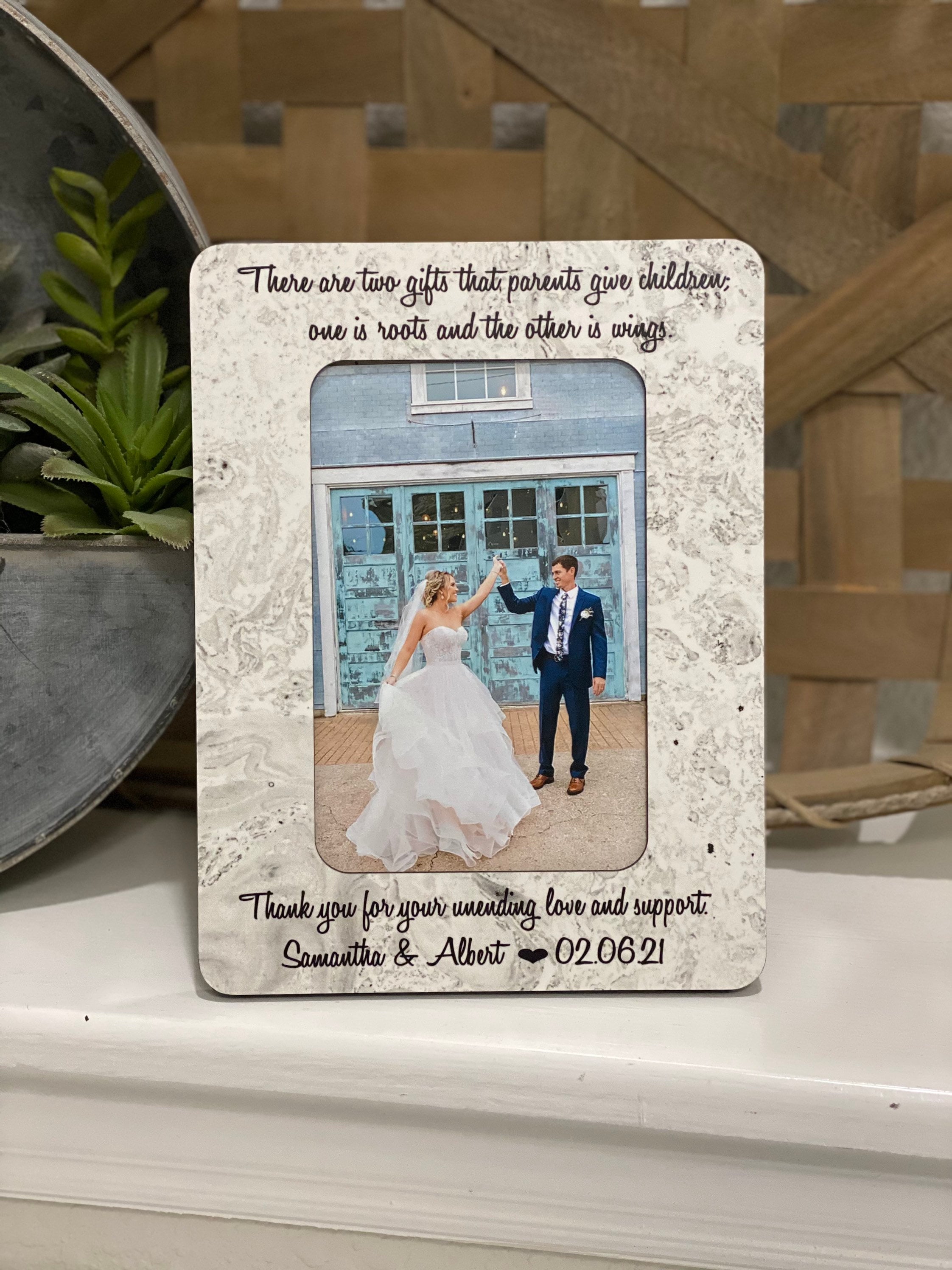 Personalized Wedding Thank You Gift for Parents of Bride Groom