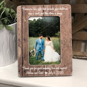 Personalized Wedding Thank You Gift For Parents Of Bride & Groom  There Are Two Gifts That Parents Give Children...
