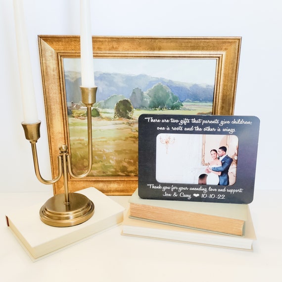 Personalized Wedding Thank You Gift For Parents Of Bride & Groom | There Are Two Gifts That Parents Give Children...