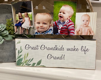 Gift For Great Grandparents | Personalized Custom Gift For Grandparents | Gift From Grandkids