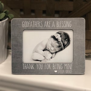 Los padrinos son una bendición, regalo para el padrino, marco de fotos del padrino, marco personalizado, regalo de bautizo, regalo del día del padre, padrino