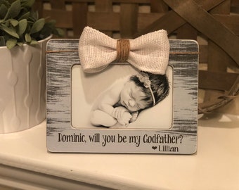 Will You Be My Godfather? | Godfather Proposal Gift | Godfather Personalized Baptism Gift | Gift From Godchild