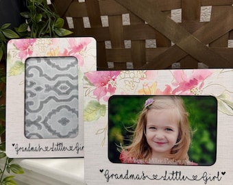 Grandma's Little Girl Picture Frame: Personalized Keepsake Gift