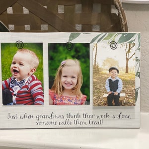 Great Grandma Gift for Great Grandma Personalized Picture Frame for Grandma Mimi Gigi Nana Personalize Quote With Any Name 4 x 6 Frame image 1