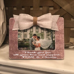 Wedding Thank You For Grandparents  Wedding Thank You Gift For Grandma Grandpa  Thank You For Your Love and Support 4x6 Picture Frame