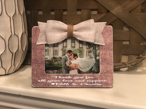 Wedding Thank You For Grandparents  Wedding Thank You Gift For Grandma Grandpa  Thank You For Your Love and Support 4x6 Picture Frame