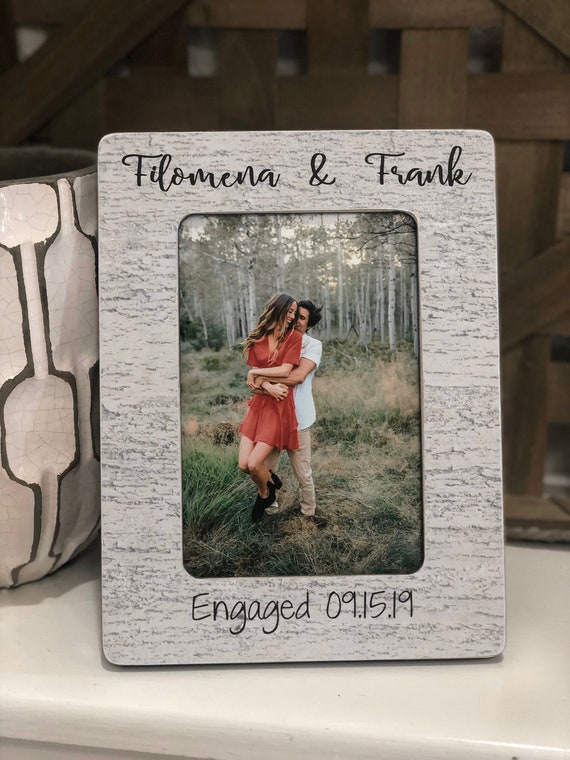 Engagement Picture Frame Engagement Gift She Said Yes Frame