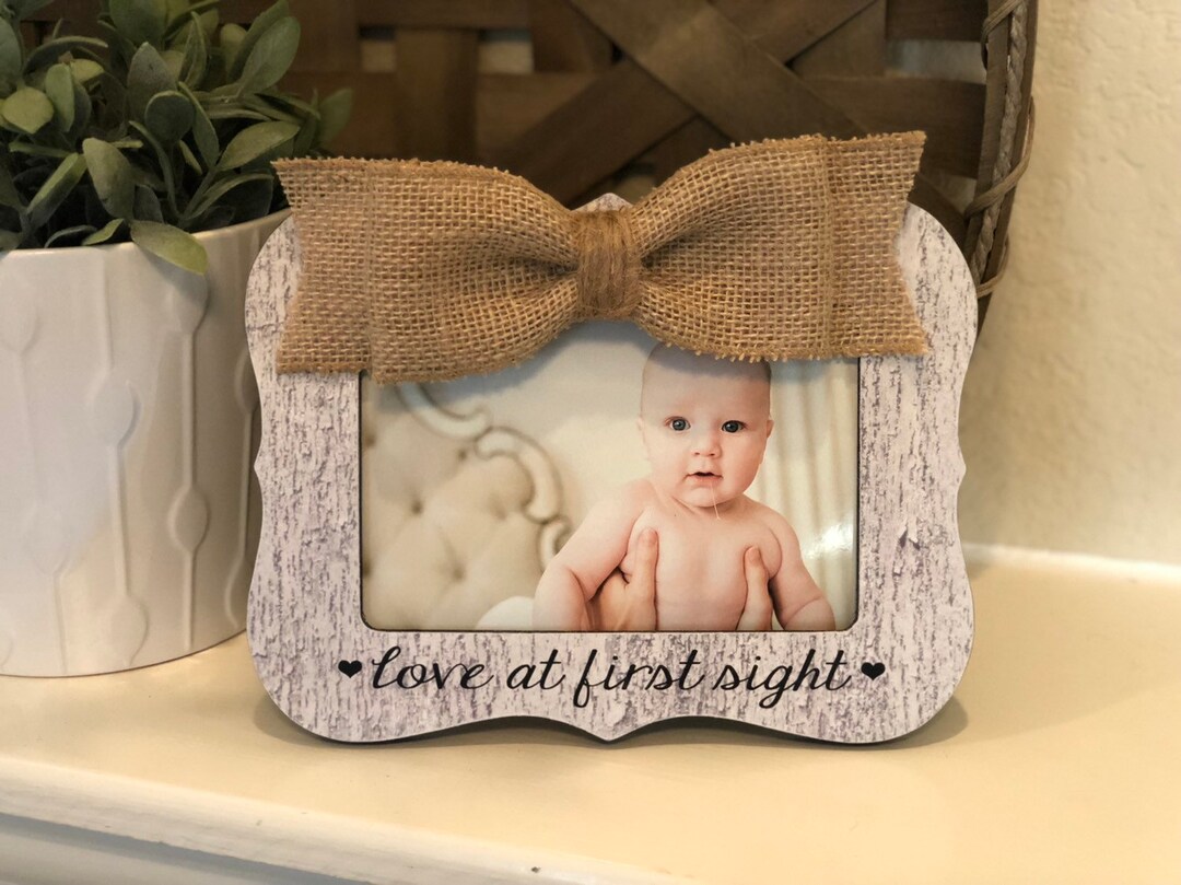 Love at First Sight Frame New Baby Gift Ultrasound Picture Etsy