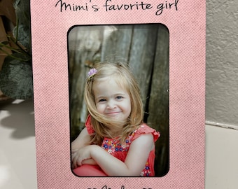 Mimi  Gift | Mimi's Girl Grandma Personalized Gift | 4x6 Picture Frame | Grandma Mimi Nana Gift Grandma Frame