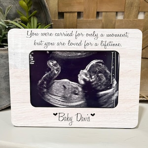 Marco de recuerdo de aborto espontáneo: regalo de condolencia por la pérdida de un bebé / recuerdo fotográfico conmemorativo