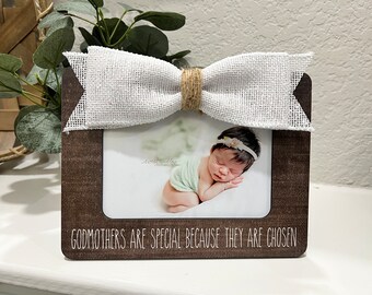 Gift For Godmother | Godmothers Are A Blessing | Gift For Godmother | Godmother Picture Frame | Personalized Frame | Baptism Gift