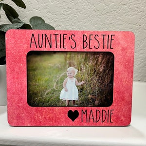 Auntie&#39;s Bestie Picture Frame  Aunt Picture Frame   Gift Aunt  Aunt Picture Frame  New Aunt Gift  Birthday Gift for Aunt