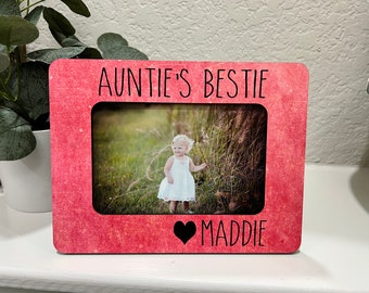 Auntie's Bestie Picture Frame | Aunt Picture Frame |  Gift Aunt | Aunt Picture Frame | New Aunt Gift | Christmas Gift for Aunt