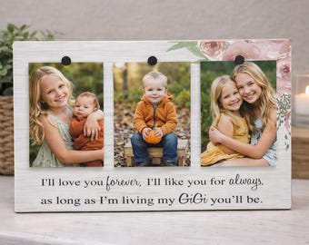 Personalized Grandma Picture Frame Custom Gigi Gift From Grandkids Grandmother Photo Keepsake Gift Idea