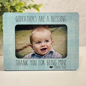 Los padrinos son una bendición, regalo para el padrino, marco de fotos del padrino, marco personalizado, regalo de bautizo, regalo del día del padre, padrino