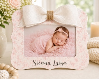 Personalized Baby Gift Baby Shower Gift Newborn Gift New Mom Gift Baby Girl Picture Frame Nursery Gift