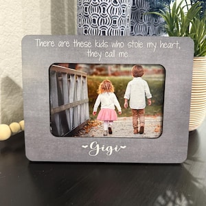 There Are These Kids Who Stole My Heart, They Call Me Gigi – Custom Grandparent Frame, Gift from Grandkids, Gigi Gift