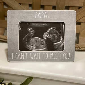 パーソナライズされた超音波写真フレーム：祖父母への妊娠発表ギフト