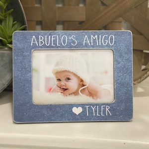 Abuelo Gift - Grandpa&#39;s Little Girl Frame - Personalized Abuelo Birthday Gift - New Grandpa Gift - Spanish Grandfather Picture Frame