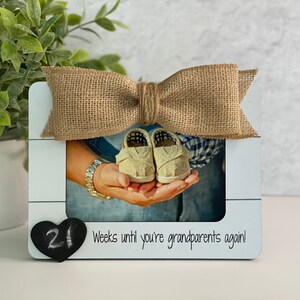 Schwangerschaftsankündigungsrahmen: Personalisiertes Geschenk für Großeltern