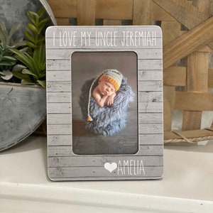 Personalized Uncle Picture Frame Birthday Gift for Uncle, Custom Uncle Gift from Niece or Nephew Best Uncle Ever Keepsake, Uncle Photo Frame