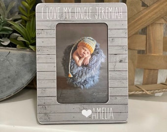 Personalized Uncle Picture Frame Birthday Gift for Uncle, Custom Uncle Gift from Niece or Nephew Best Uncle Ever Keepsake, Uncle Photo Frame