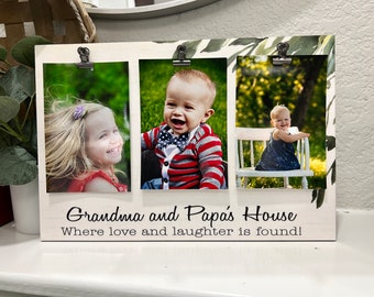 Grandparent Gift | Personalized Wall Art| Only the best parents get promoted to grandparents | Picture Frame For Grandparents